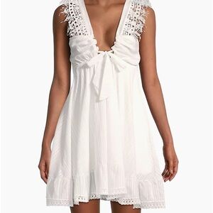 Peixoto Farrah Lace Trim Mini Dress